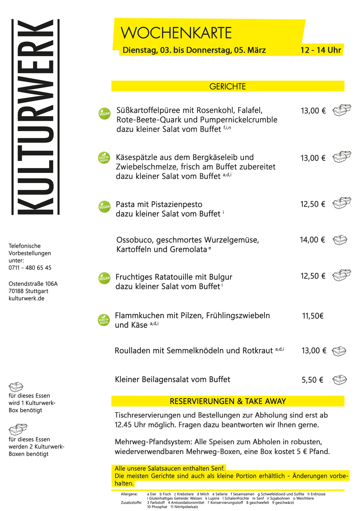 Wochenkarte KW 09 2026