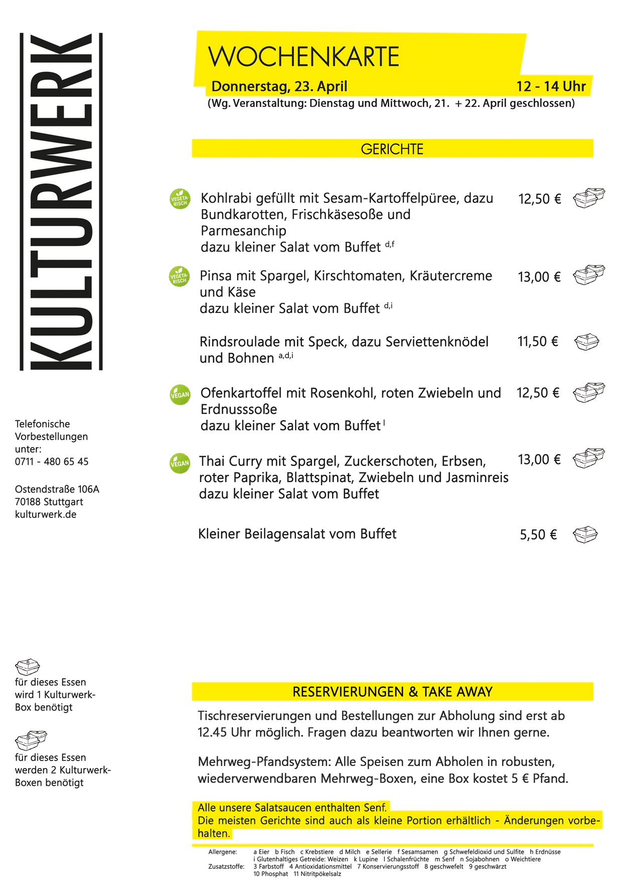 Wochenkarte KW 09 2026