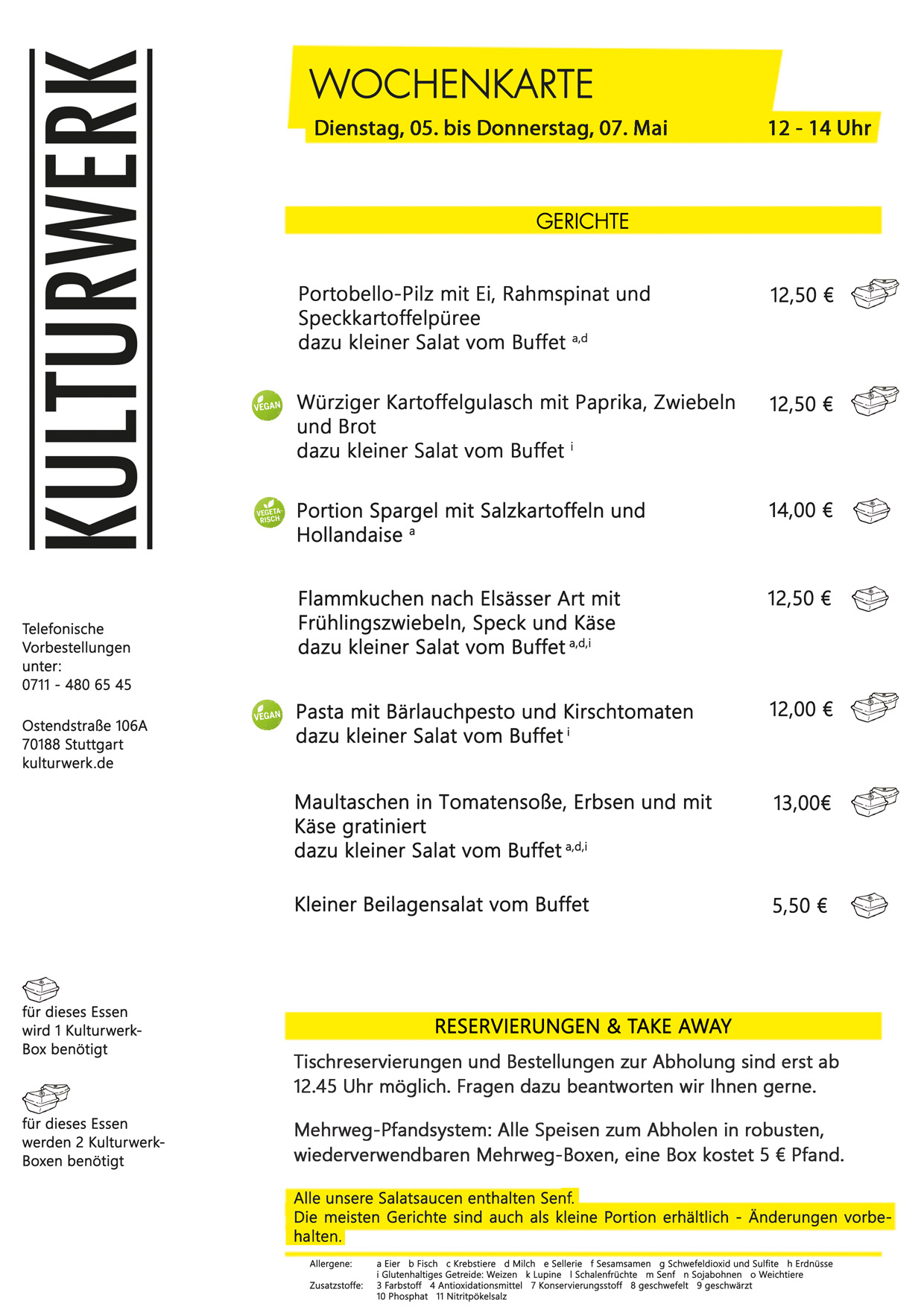 Wochenkarte KW 09 2026