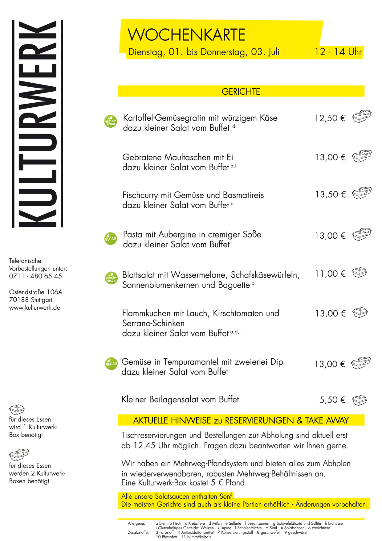 Wochenkarte KW 26 2025
